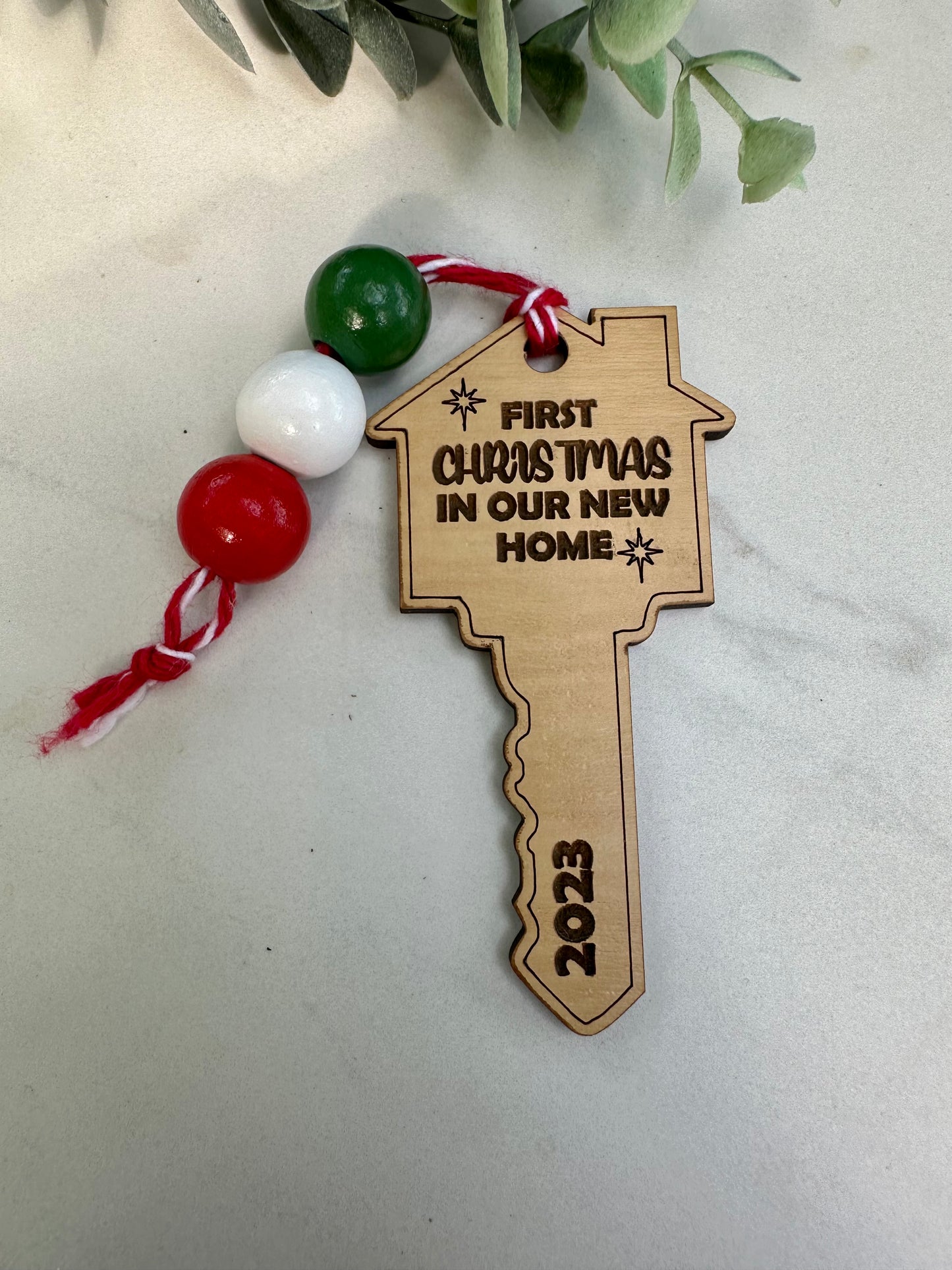 New Home Key-shaped Ornament