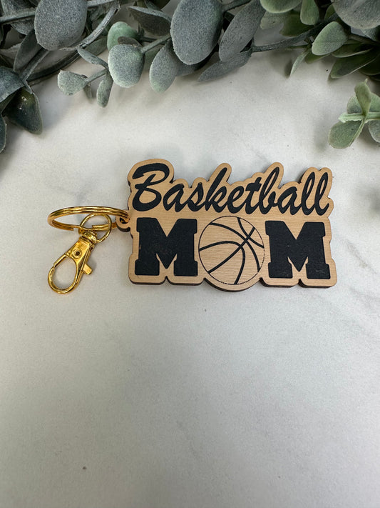 "Basketball Mom" Keychain