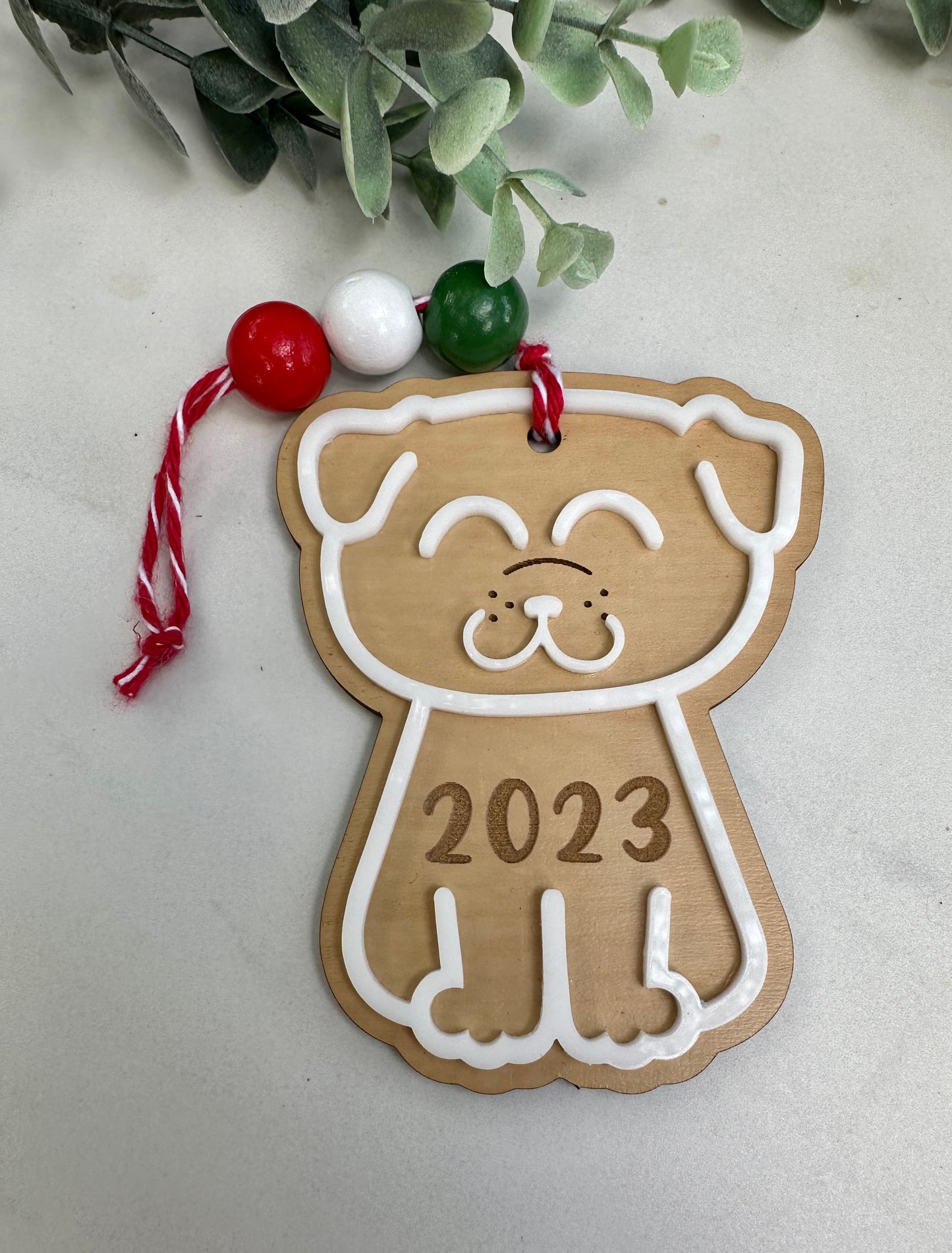 Cute Dog Personalized Ornament