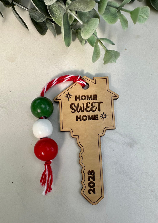 Home Sweet Home Key Ornament