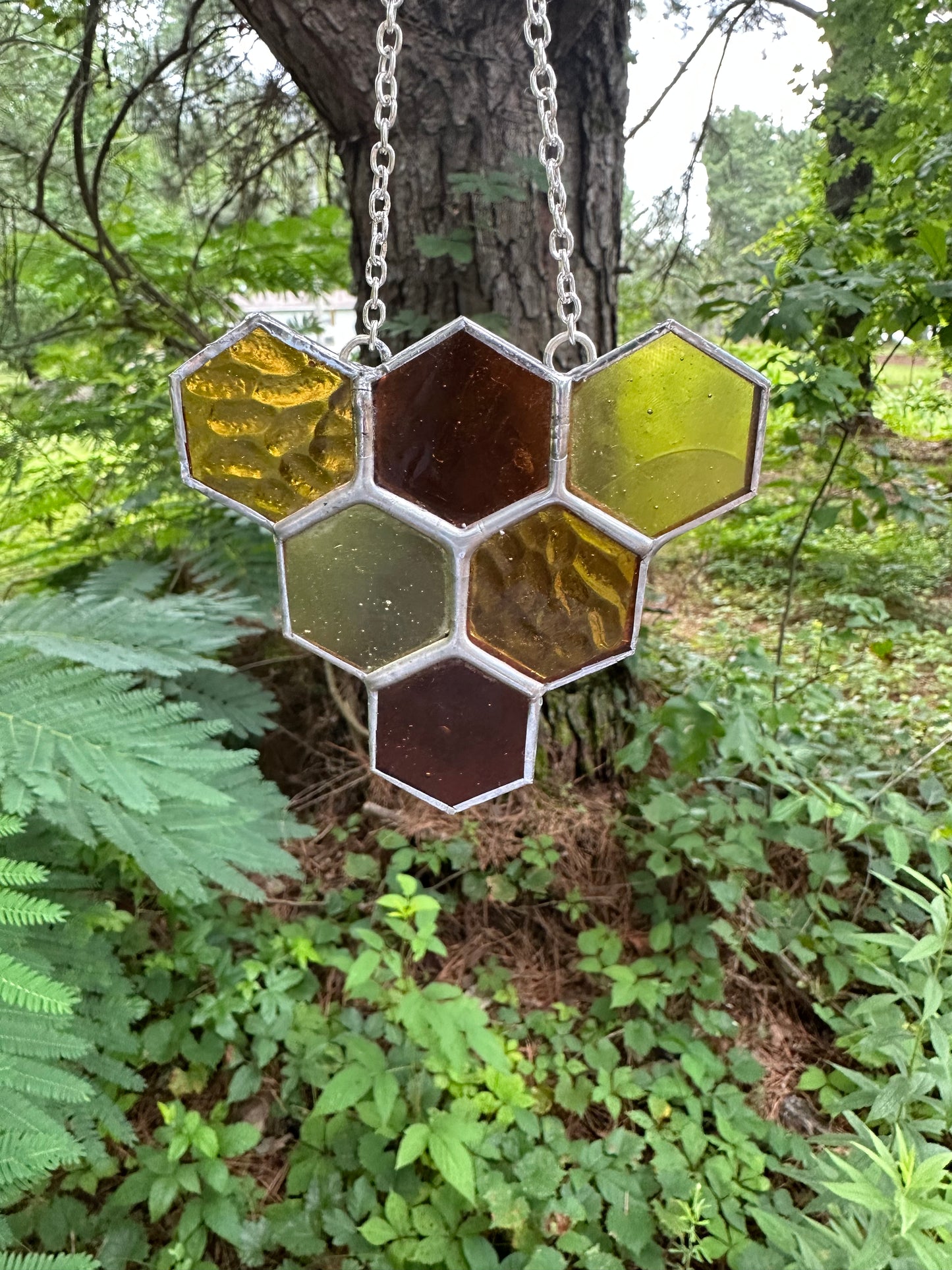 HONEYCOMB, stained glass