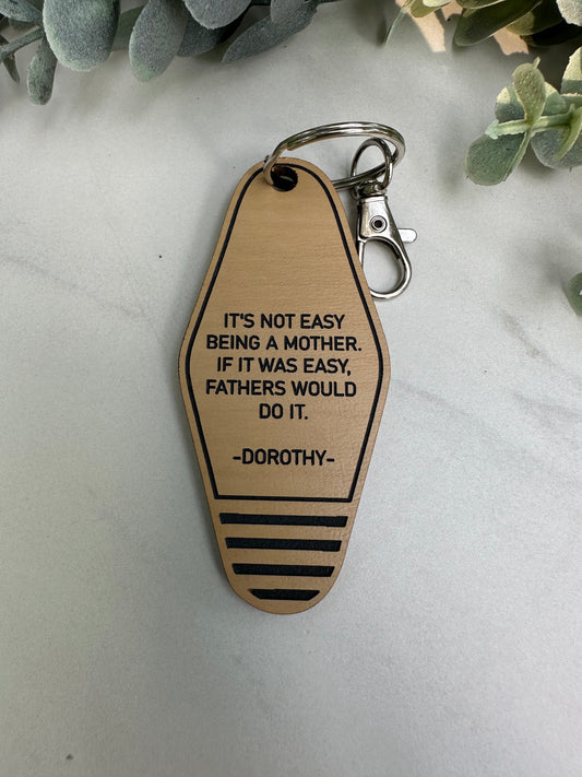 Not Easy Mother Keychain
