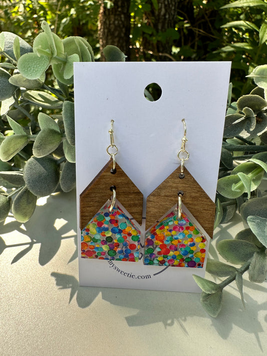 Multi-Dot  Arrow Earrings