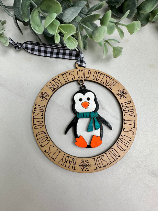 "Baby It's Cold Outside" Penguin Ornament