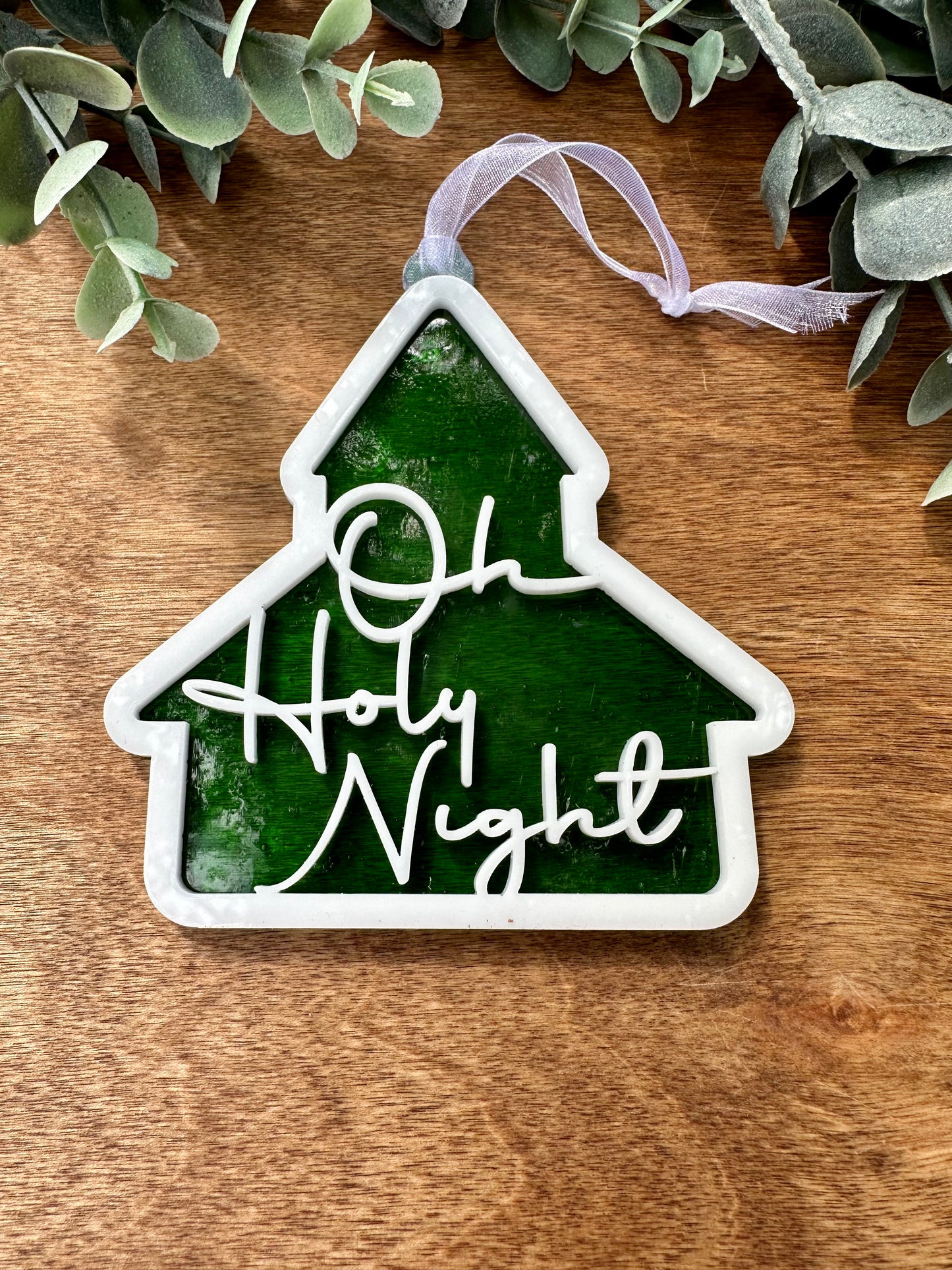 "Oh Holy Night" Barn Ornament