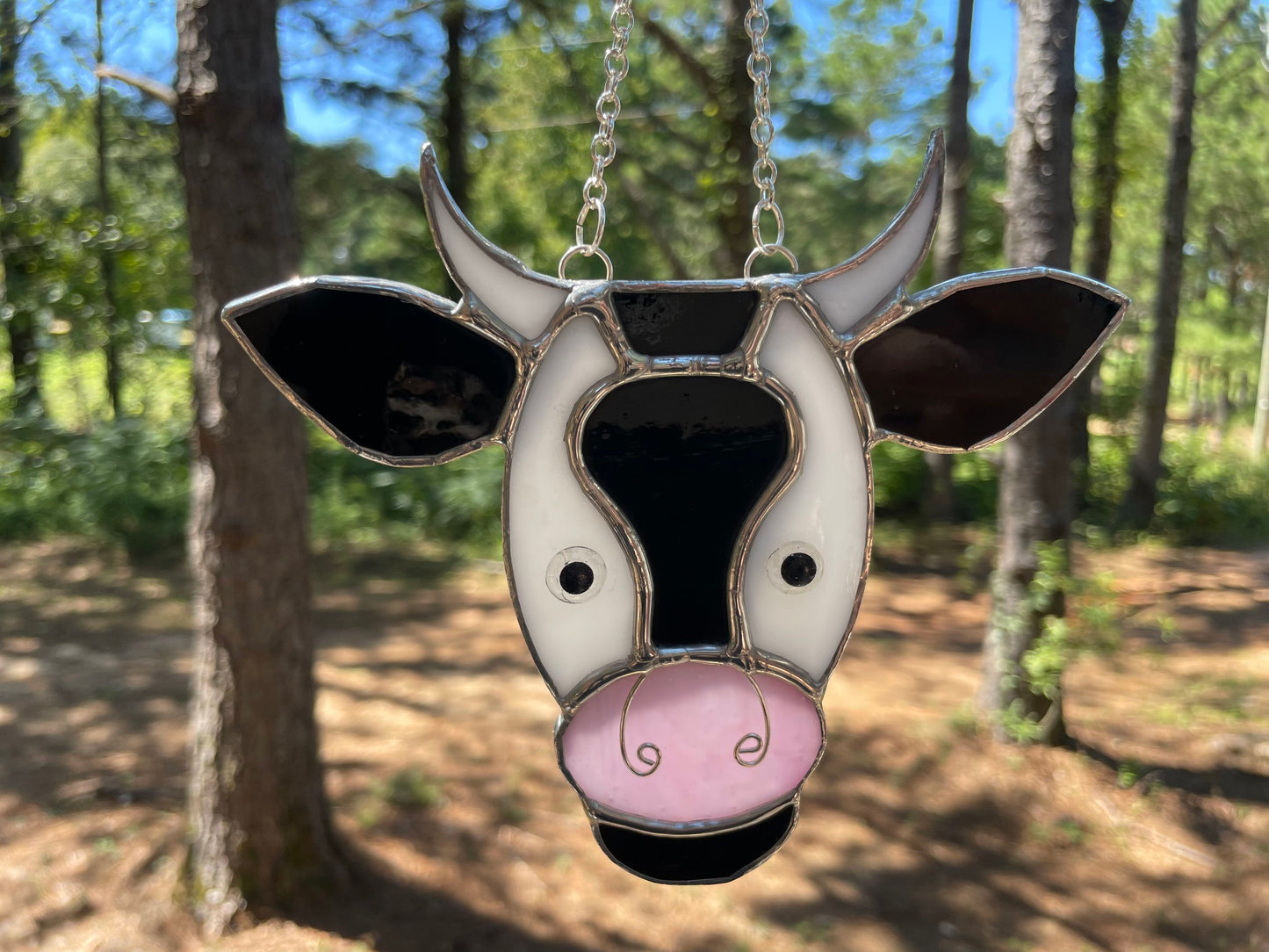 Cow Head Stained Glass