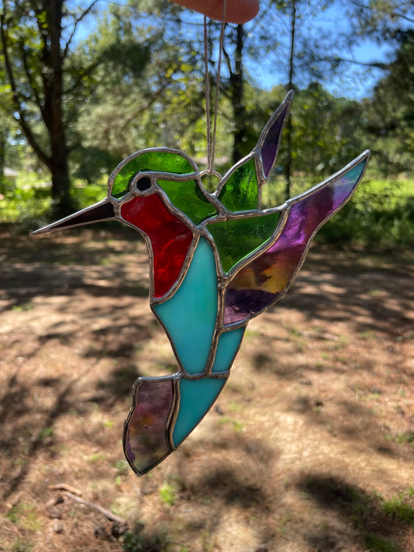HUMMINGBIRD Stained Glass