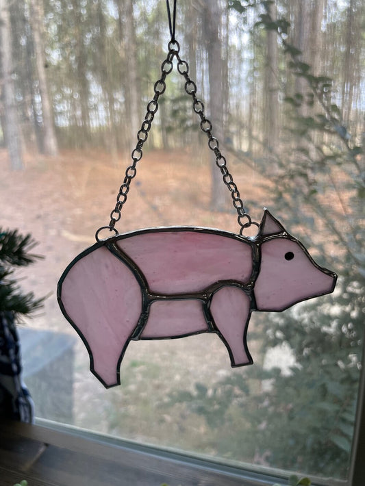 Pig Stained Glass