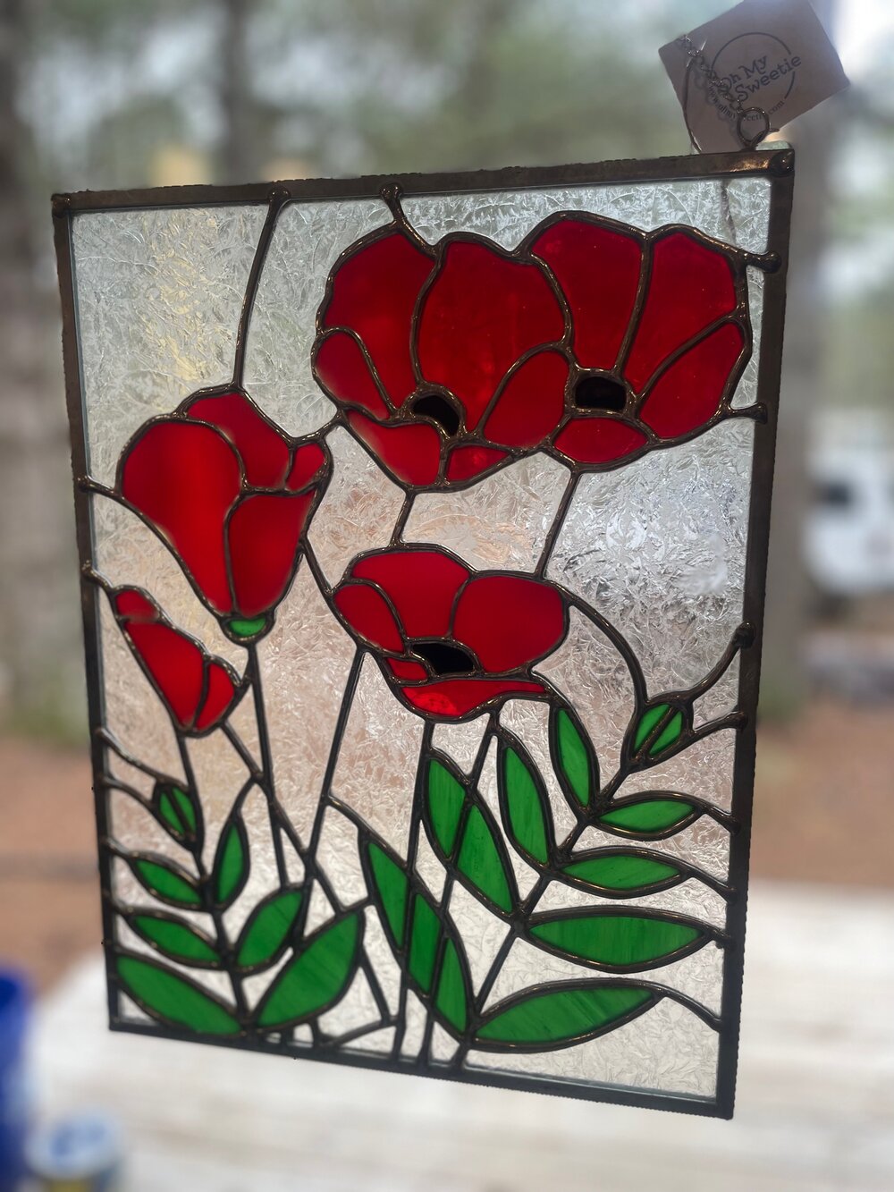 Red Poppy Panel
