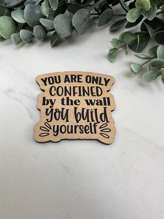 You Are Only Confined by the Wall You Build Yourself Magnet