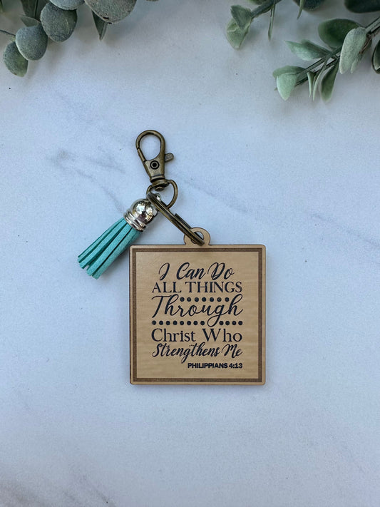 I Can Do All Things Through Christ Keychain
